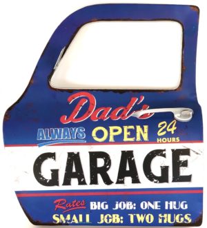 retro sign dads garage