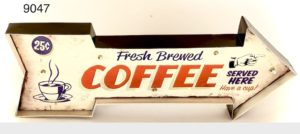 vintage coffee sign